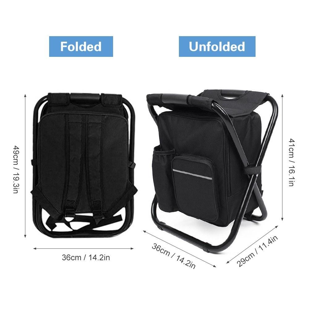 Outdoor Folding Stool Portable Backpack Chair