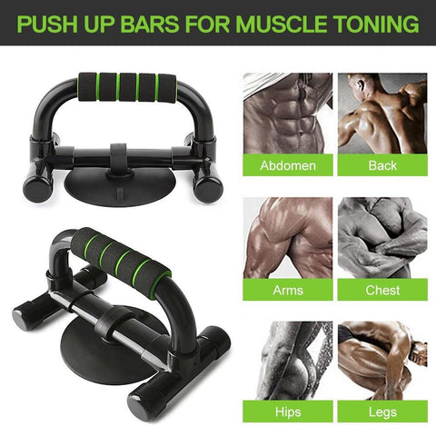 Push Up Stands with Sucker 2-in-1 Dual Purpose Bars Sit for Home Gym Workout Fitness Equipment