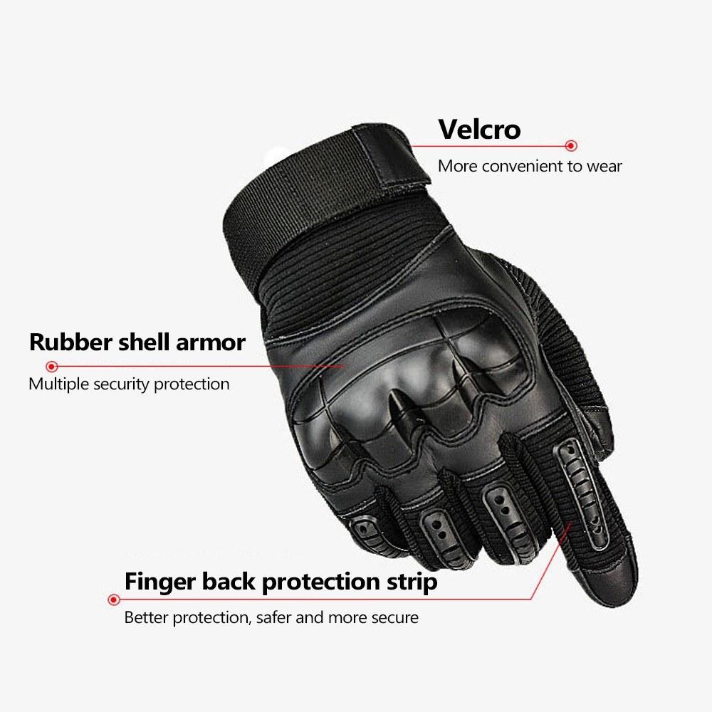 Touching Screen Hard Knuckle Gloves PU Leather Outdoor Sport Proffessional Cycling Paintball