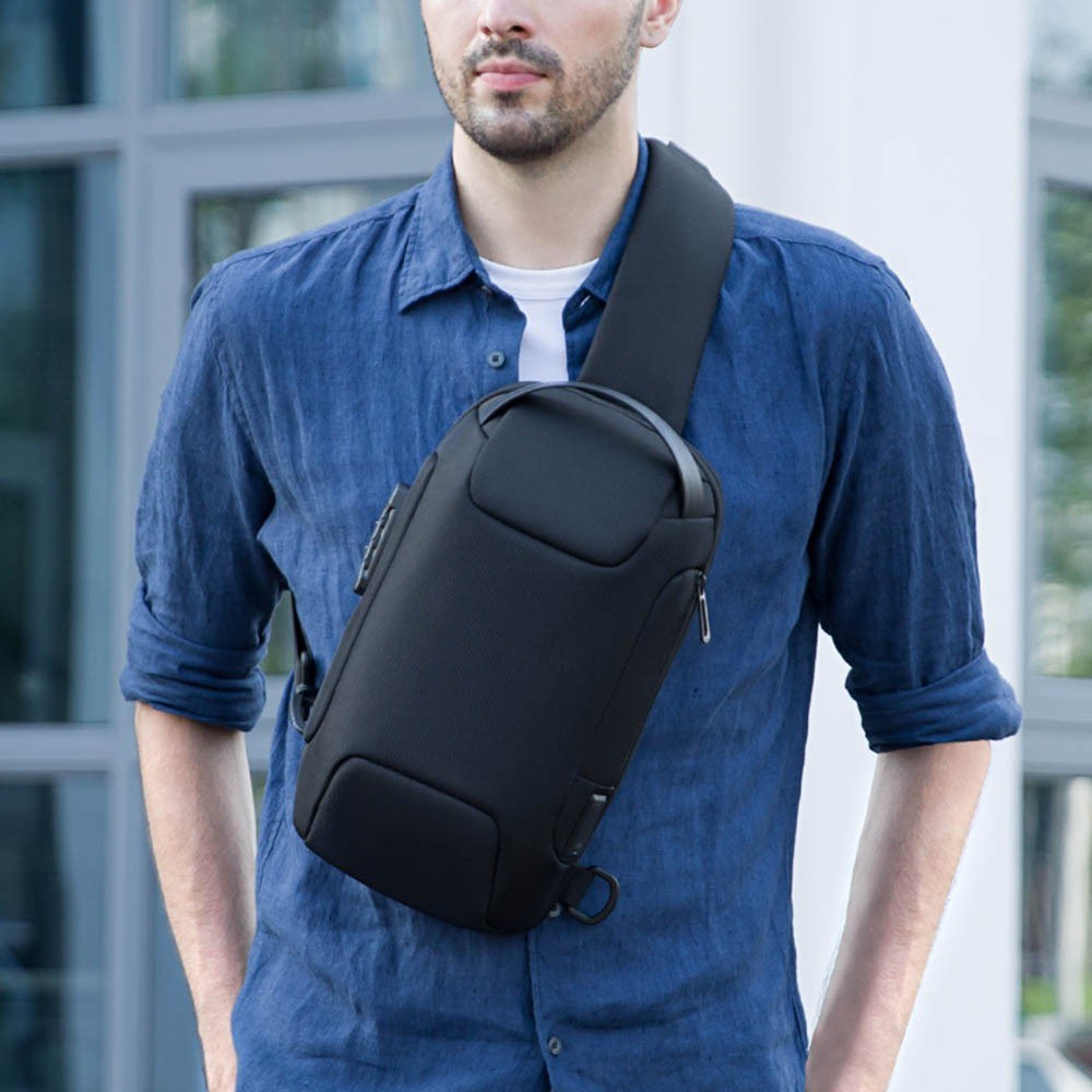 Man Chest Pack Multi-Function Business Style Anti-Theft Single Shoulder Pack