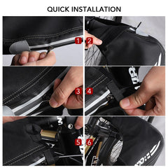 1 Pair of Bicycle Handlebar Warm Gloves Windproof Motorcycle Mittens Cold Weather Hand Warmers for Road MTB Commuter Bikes Water Resistant Bar Gloves