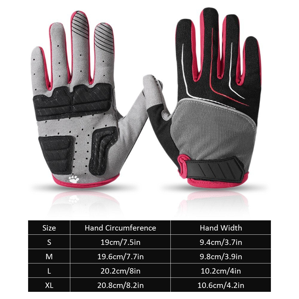 Outdoor Bicycle Gloves Breathable Cycling Gloves Anti-slip Sports Gloves Motorcycle Anti-shock Gloves