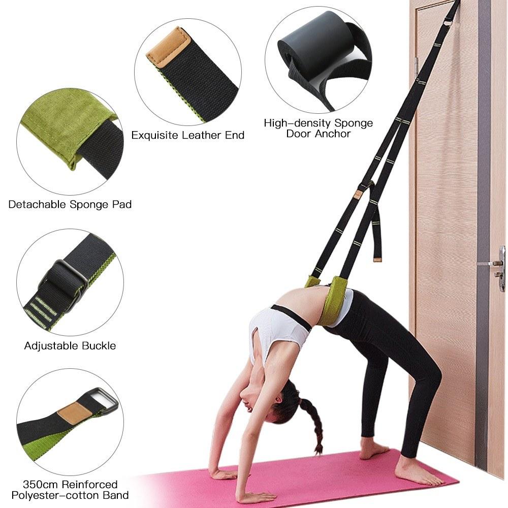 350cm Stretching Band Adjustable Training Belt Back Bend Strap Assist for Home Fitness Body Building