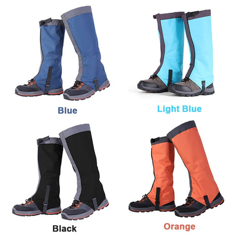 1 Pair Waterproof Leg Gaiters Women Men Boot Legging Gaiter Cover Leg Protection Guard for Skiing Hiking Climbing