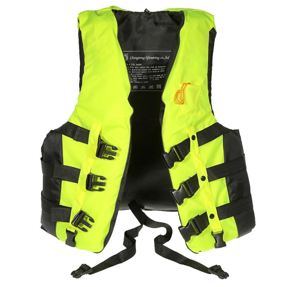 Adult Swimming Boating Drifting Safety Life Jacket Vest with Whistle L-2XL