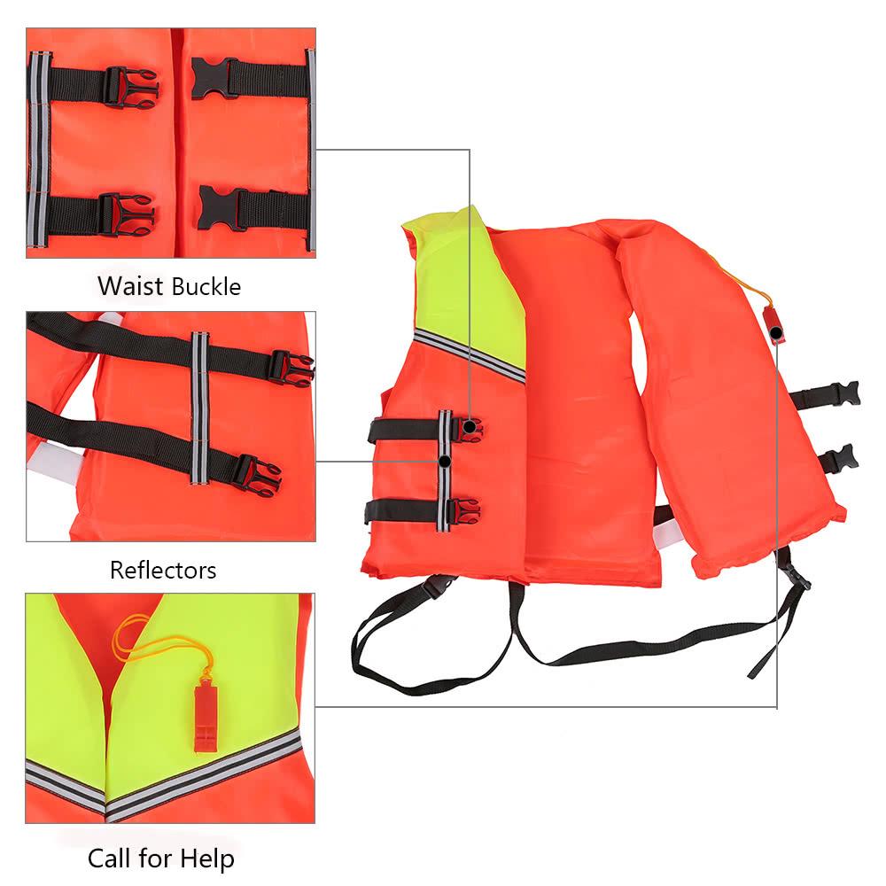 Adult Lifesaving Life Jacket Buoyancy Aid Boating Surfing Work Vest Safety Survival Suit