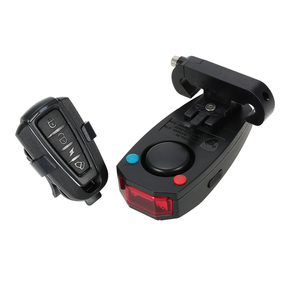 Bike Taillights Intelligent Anti-Theft Bicycle Tail Light Alarm LED Cycling Strobe Warning Electric Bell with Wireless Remote USB Cable MTB Accessories