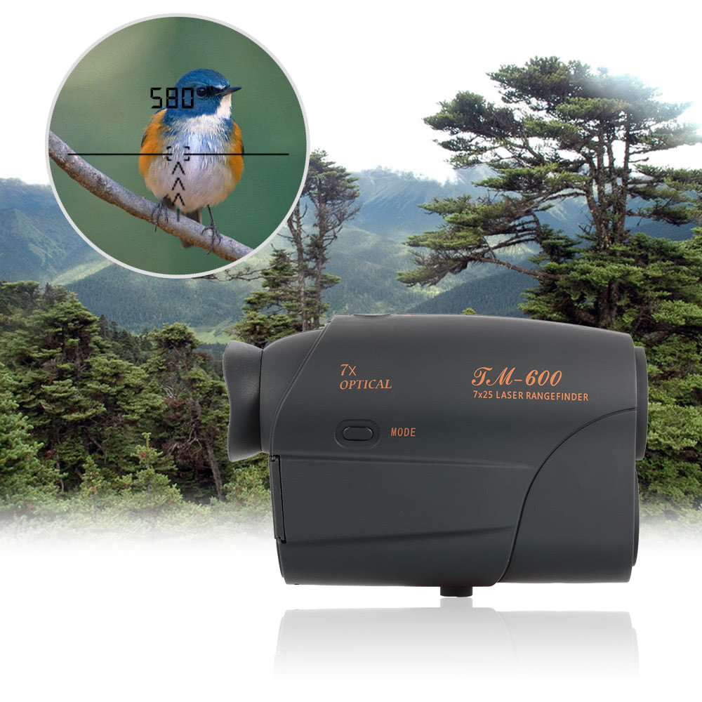 Outdoor Compact 7X25 Rangefinder Hunting Monocular Telescope Distance Meter Speed Tester