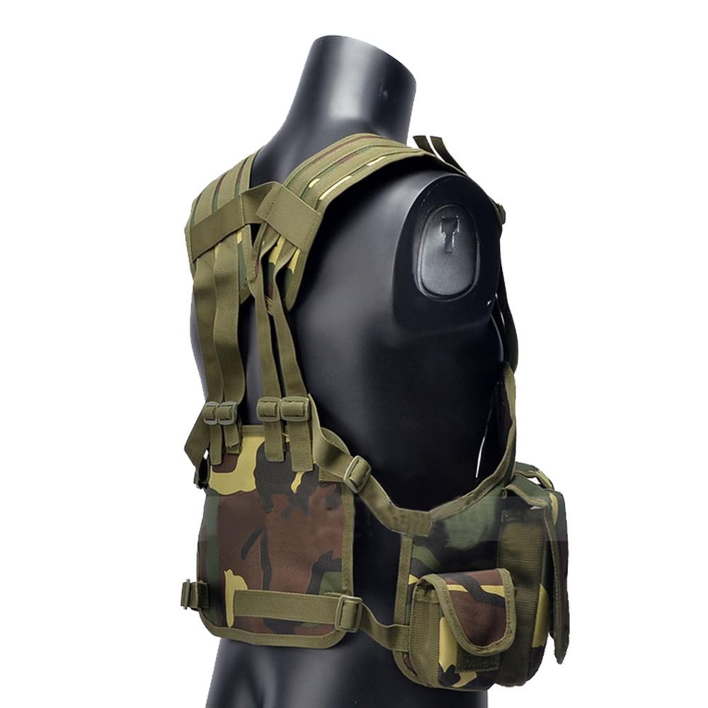 Outdoor Tactical Chest Rig Adjustable Padded Modular Military Vest Mag Pouch Magazine Holder