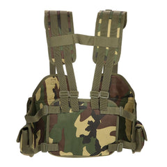 Outdoor Tactical Chest Rig Adjustable Padded Modular Military Vest Mag Pouch Magazine Holder