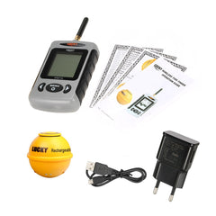 Portable Professional Sounder Wireless Sonar Fish Finder Fishing Probe Detector Fishfinder with Dot Matrix