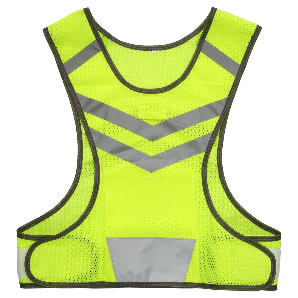 Outdoor Sports Running Reflective Vest Adjustable Lightweight Mesh Safety Gear