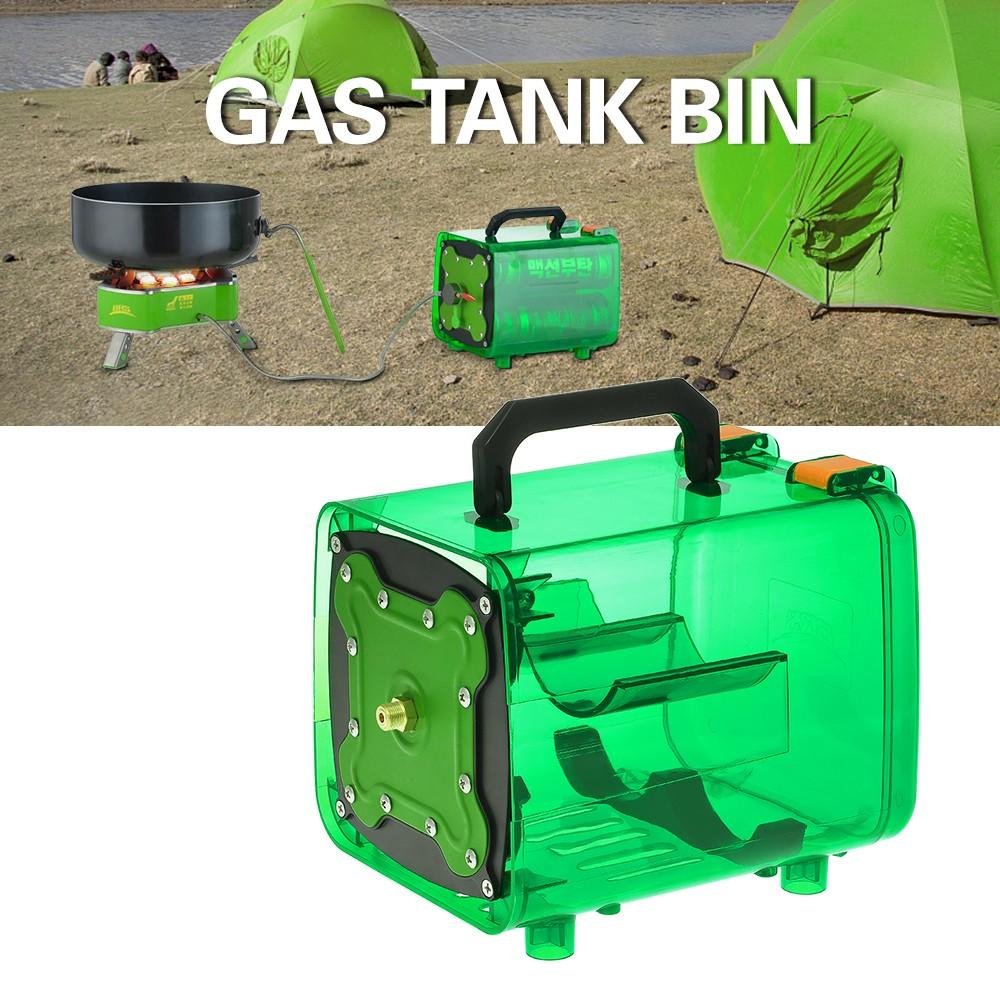 Outdoor Energy Warehouse Portable Picnic Camping Power Gas Bottle Unit Bin Stove