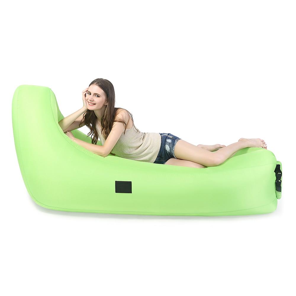 Portable Inflatable Lounger Sleeping Couch EU patent for Traveling Camping Beach Backyard