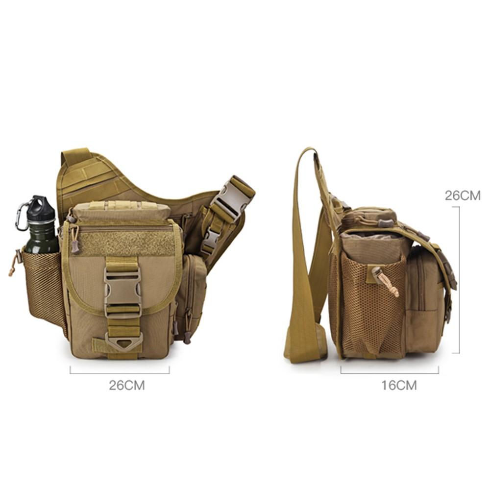 Outdoor Saddle Bag SLR Camera Multi-functional Single Shoulder Water-resistant Backpack Camouflage