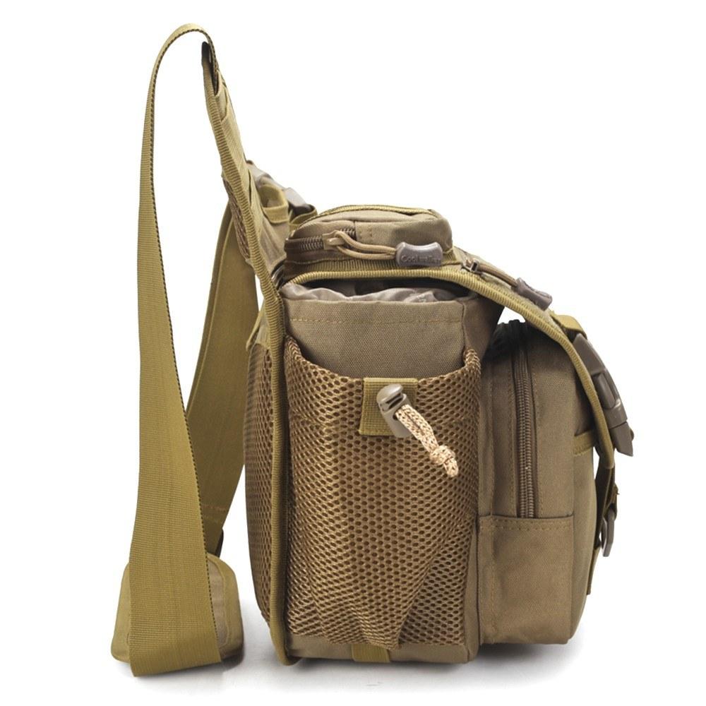 Outdoor Saddle Bag SLR Camera Multi-functional Single Shoulder Water-resistant Backpack Camouflage