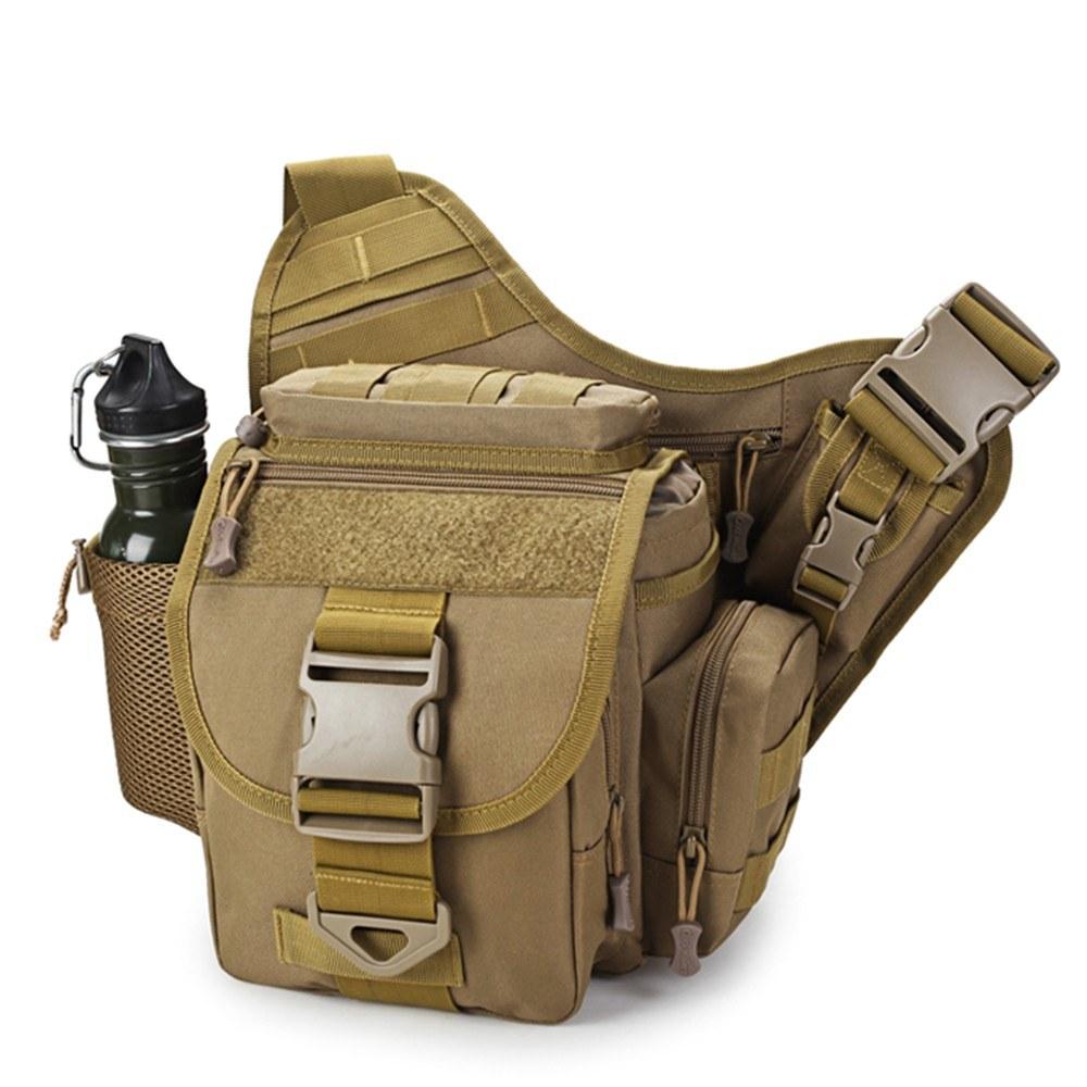 Outdoor Saddle Bag SLR Camera Multi-functional Single Shoulder Water-resistant Backpack Camouflage