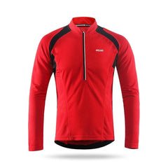 Men's Long Sleeve Cycling Jersey Lightweight Breathable Quick Dry