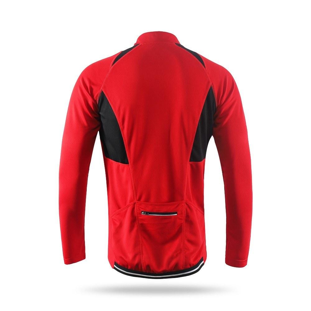 Men's Long Sleeve Cycling Jersey Lightweight Breathable Quick Dry