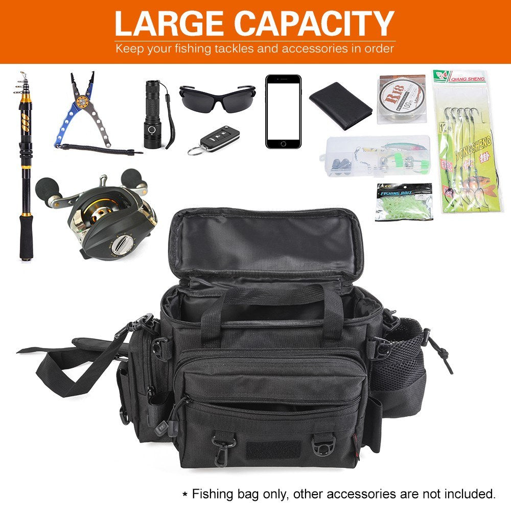 Large Capacity Multifunctional Waterproof Lure Fishing Tackle Pack
