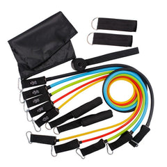 Fitness Puller Set Resistance Belt Kit 11pc