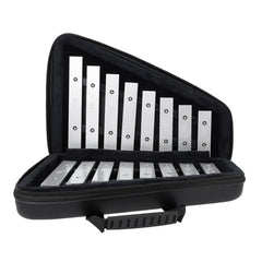 Musical Instrument Double Row 16 Keys Aluminum Piano Leather Box for Children Educational Toy