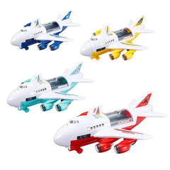 Childrens Large Inertial Airplane Toys Early Education Sound Light Story Set
