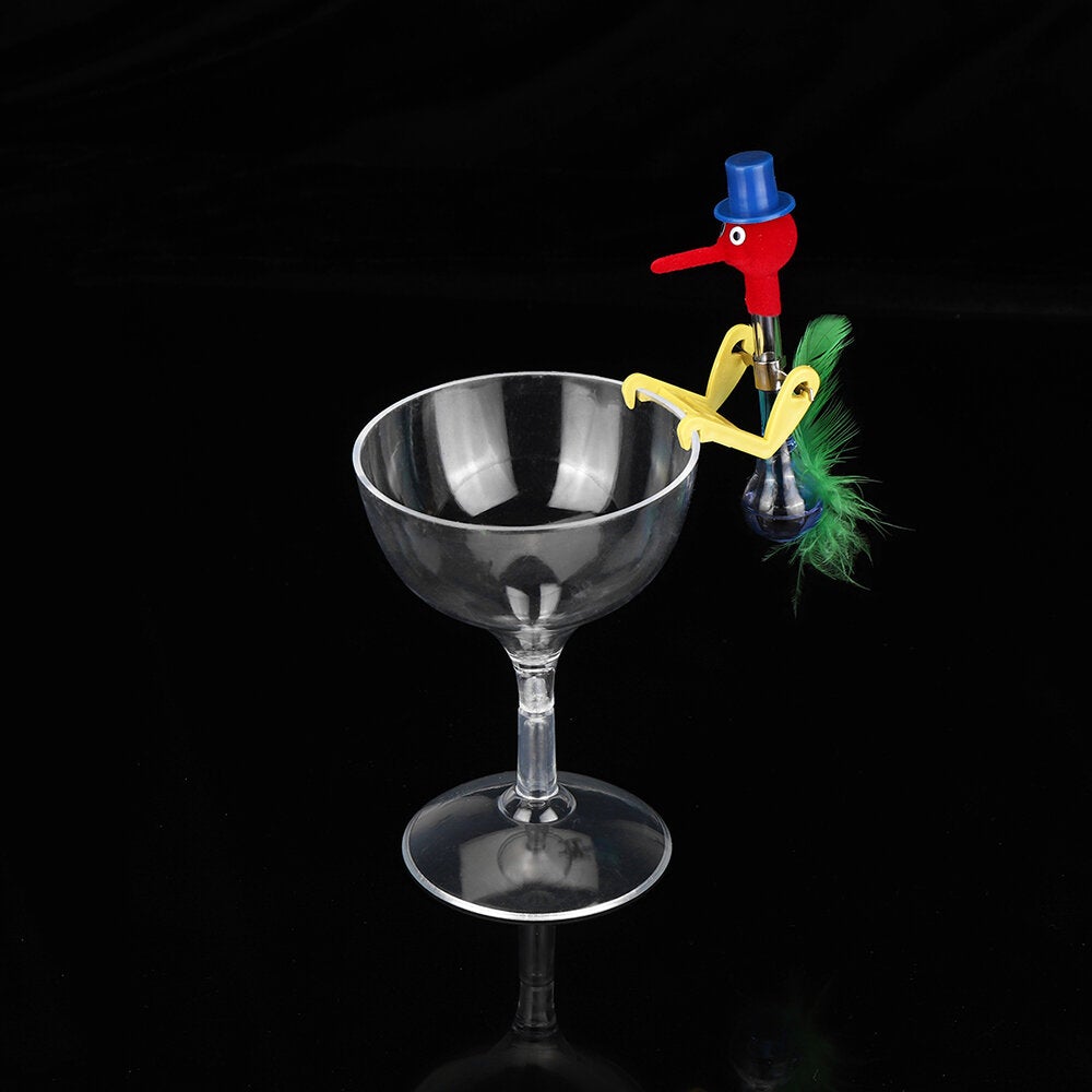 Novelty Dippy Drinking Bird With Plastic Glass