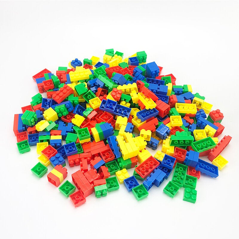 126/178/388 Pcs DIY Assembly Multi-Shape ABS Plastic Blocks Toys for Kids Play Gift