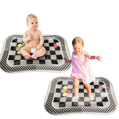 Infant Toy Gift Baby Activity Play Mat Inflatable Sensory Playmat Indoor Small Pad for Toddler Fun Game