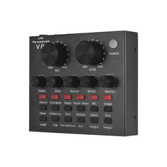 External Audio Mixer Sound Card USB Interface with 6 Sound Modes Multiple Sound Effects