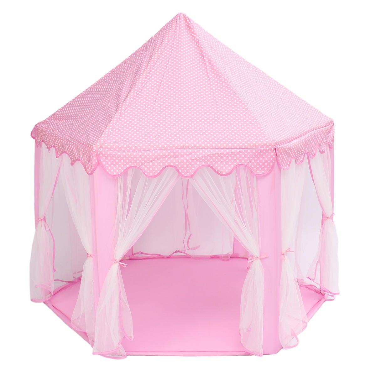 Portable Princess Castle Play Tent Activity Fairy House Fun Toy 55.1x55.1x53.1 Inch