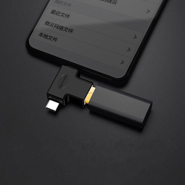 2 in 1 USB3.0 To Type C Micro USB OTG Adapter Converter For Oneplus 5t 6 6 Mix 2s S9+