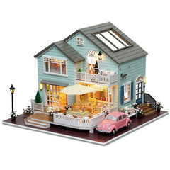 Queens Town DIY Miniature Model With Light Music Collection Gift