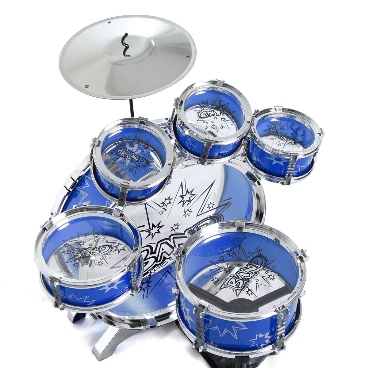 16x Kids Junior Drum Kit Music Set Children Mini Big Band Jazz Musical Play Toy