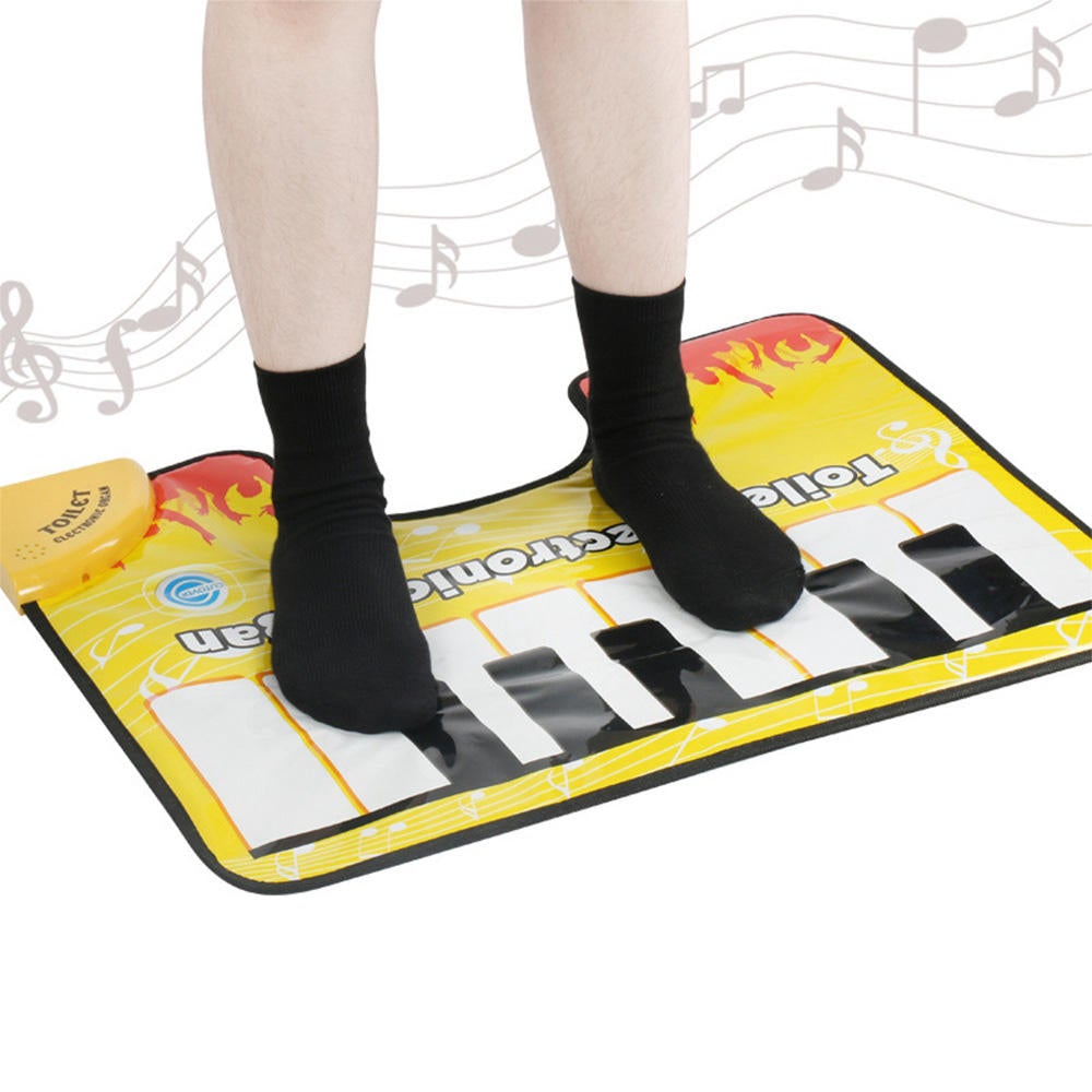 Touch Play Keyboard Music Singing Toilet Carpet Mat Adult Children Fun Casual Decompression Toy Piano blanket