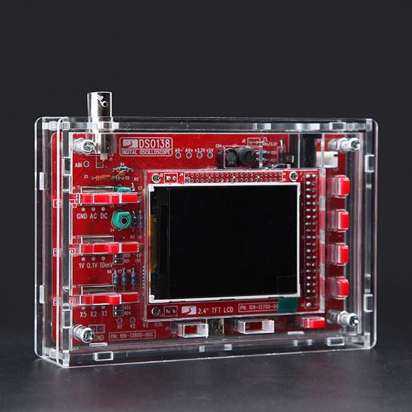 DIY Digital Oscilloscope Unassembled Kit SMD Soldered 13803K Version With Housing