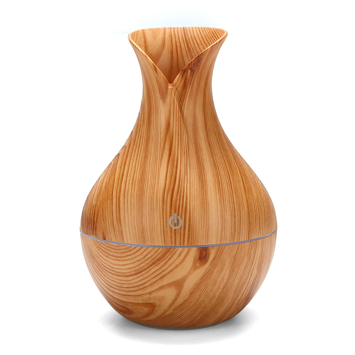 USB Electric Wood Grain Ultrasonic Cool Mist Humidifier Aroma Essential Oil Diffuser LED lights