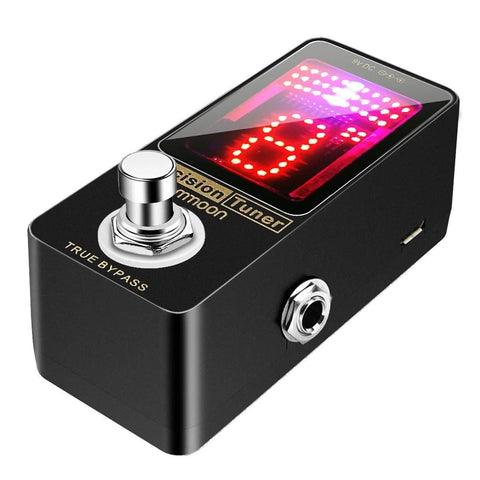 Chromatic Tuner Pedal Large LED Display Full Metal Shell with True Bypass for Guitar Bass