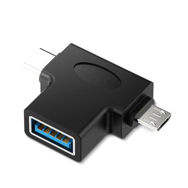 2 in 1 USB3.0 To Type C Micro USB OTG Adapter Converter For Oneplus 5t 6 6 Mix 2s S9+
