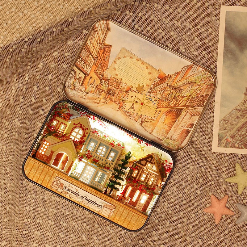 Happiness New Zealand Farm DIY Tin Box Secret Miniature Gift