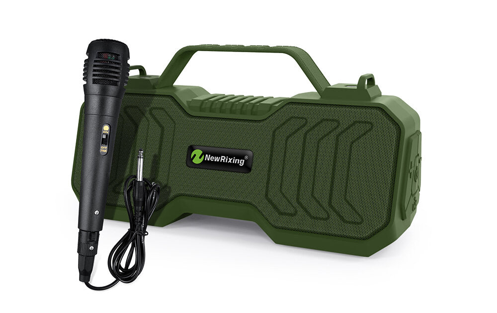 Wireless BT Speaker Portable Mini Vard Subwoofer With Extemal Microphone