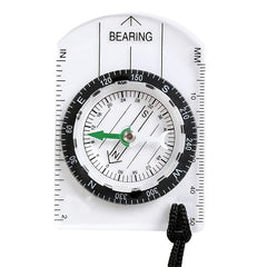 Outdoor Backpacking Transparent Plastic Compass Tool For Camping Hiking