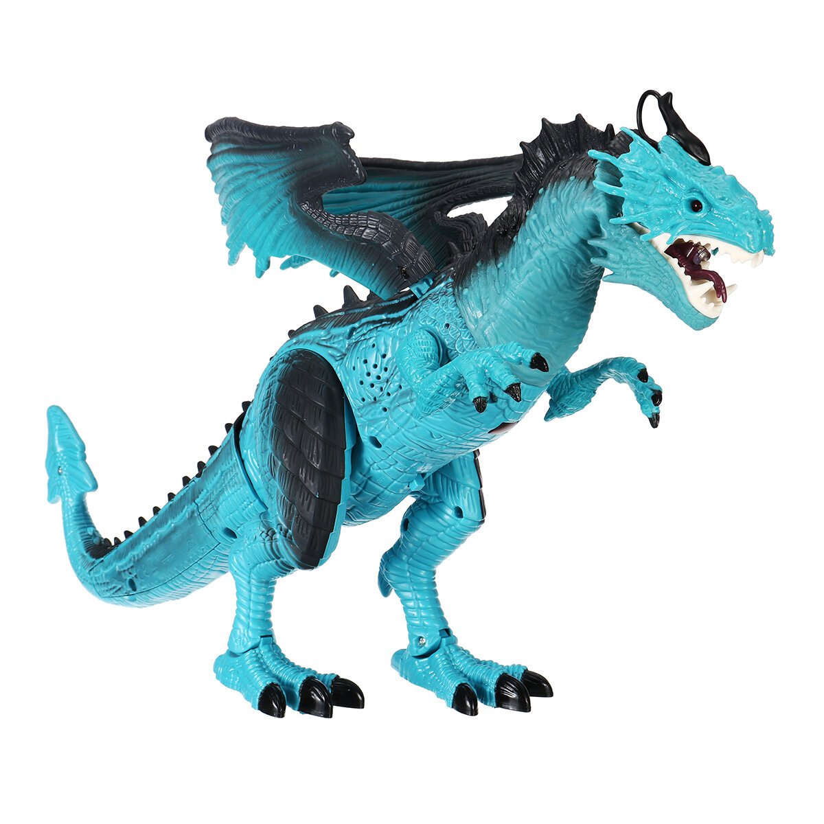 Remote Control 360 Rotate Spray Dinosaur with Sound LED Light and Simulate Flame Diecast Model Toy for Kids Gift