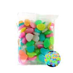 Luminous Pebbles Colorful Stones 50pcs/Bag