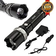 Military Refurbished Tactical Police Heavy Duty 3W Rechargeable Flashlight