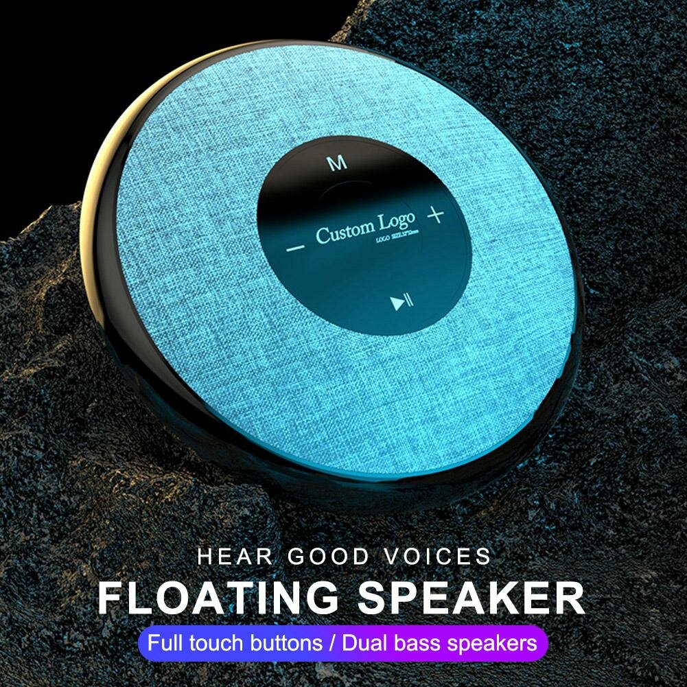 Floating bluetooth Speaker Dual Bass IPX6 Waterproof Soundbox Mini Portable Subwoofers with Touch Buttons