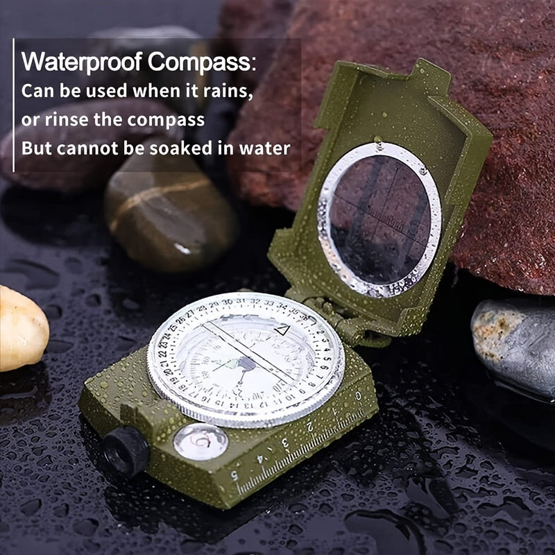 Multi-functional Compass with Lensatic Sighting for Hiking and Shakeproof