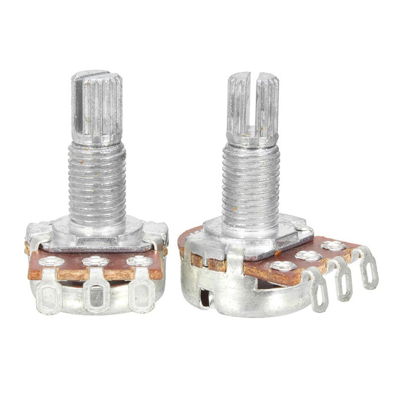 5pcs Guitar Potentiometer A500k 16mm Base Audio Tone Switch Bass Accessory Part