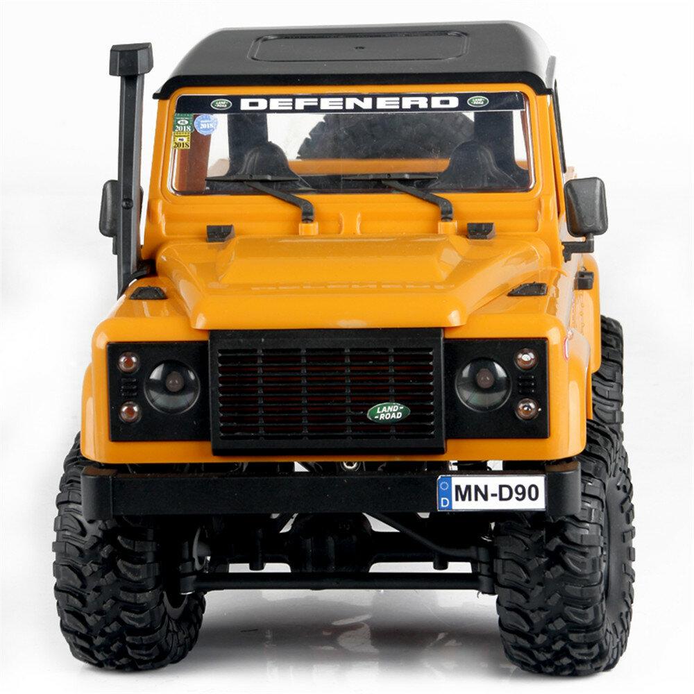 2.4G 4WD RC Car w/ Front LED Light 2 Body Shell Roof Rack Crawler Off-Road Truck RTR Toy